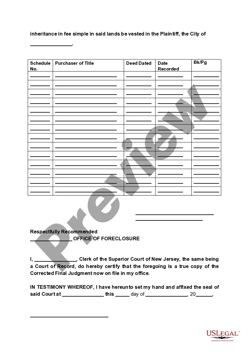 Preview Corrected Final Judgment