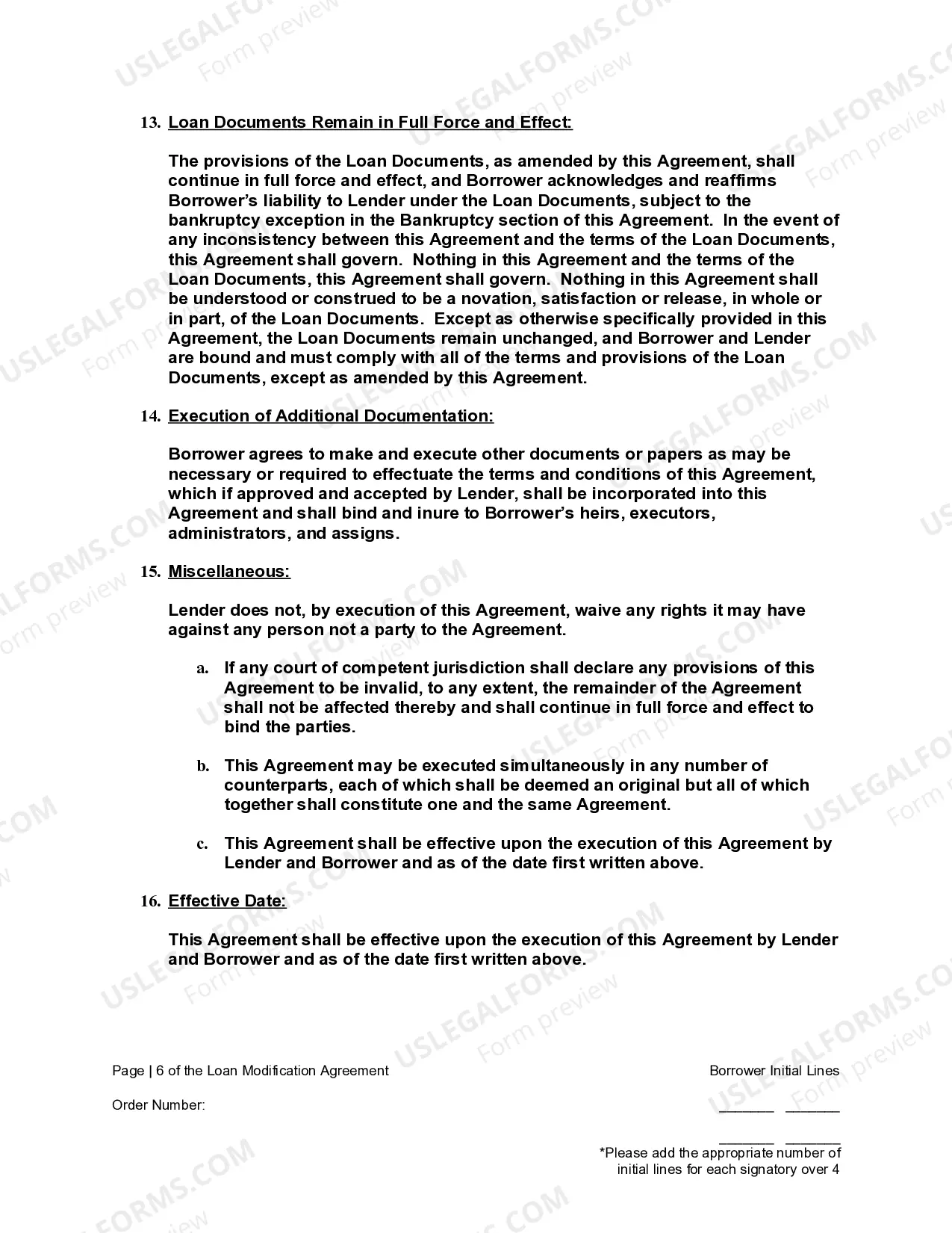 Preview Loan Modification Agreement For Fixed Rate Loan