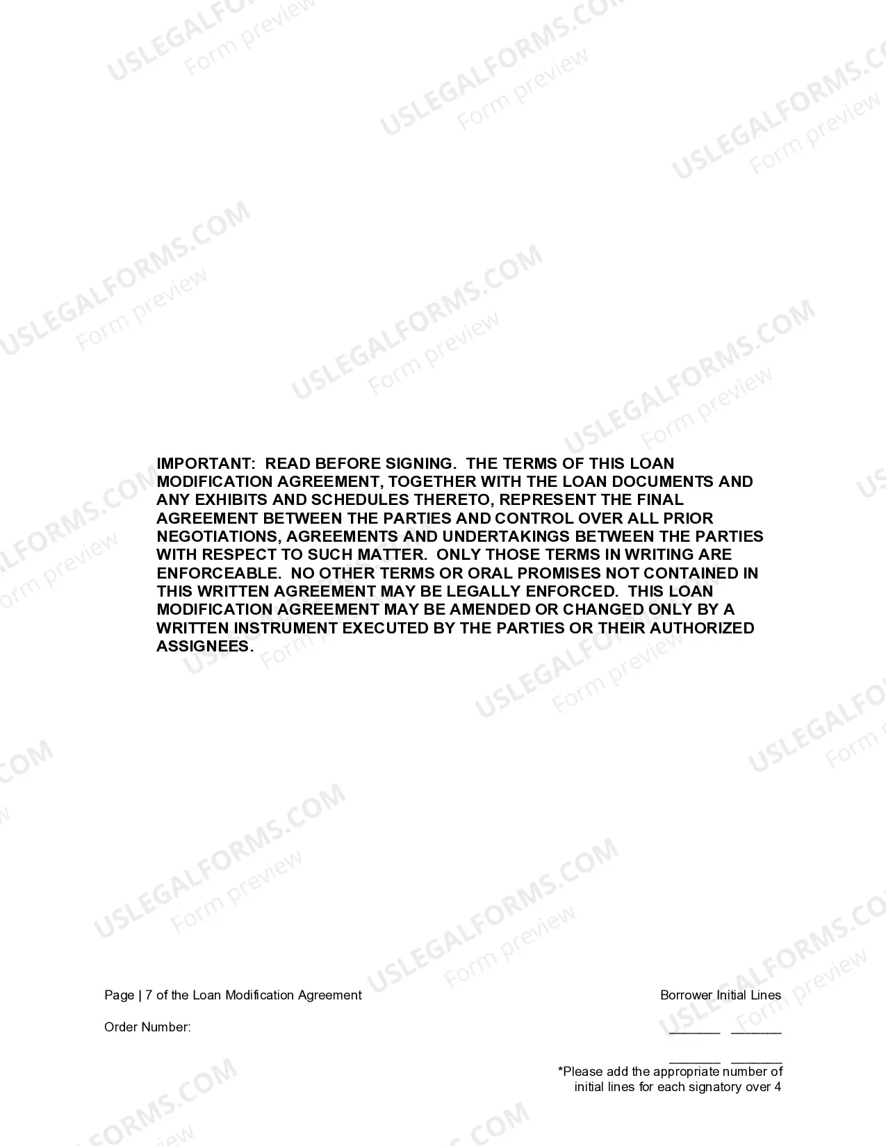 Preview Loan Modification Agreement For Fixed Rate Loan