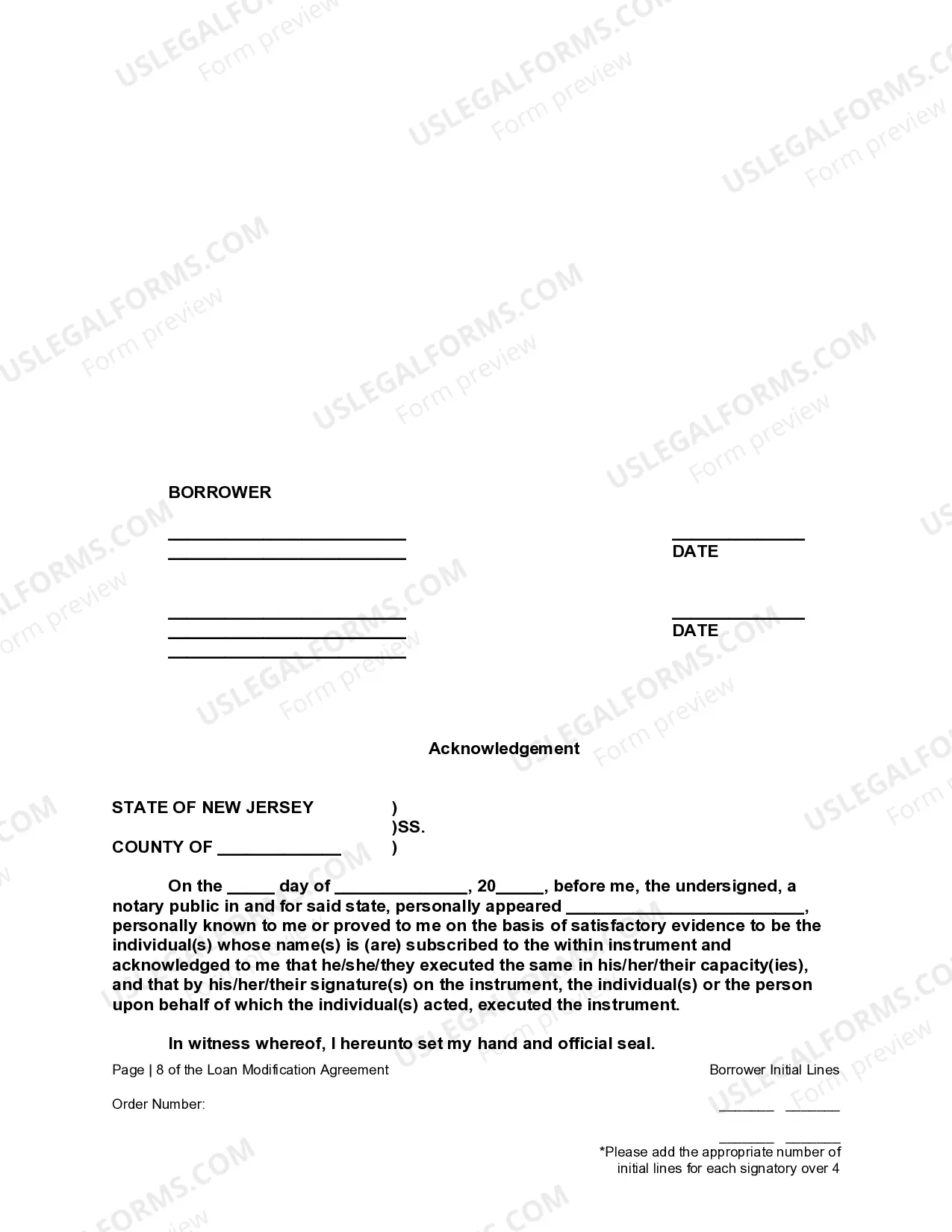Preview Loan Modification Agreement For Fixed Rate Loan