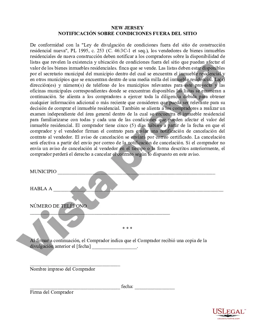 Preview Declaración de Divulgación de Ventas de Bienes Raíces Residenciales