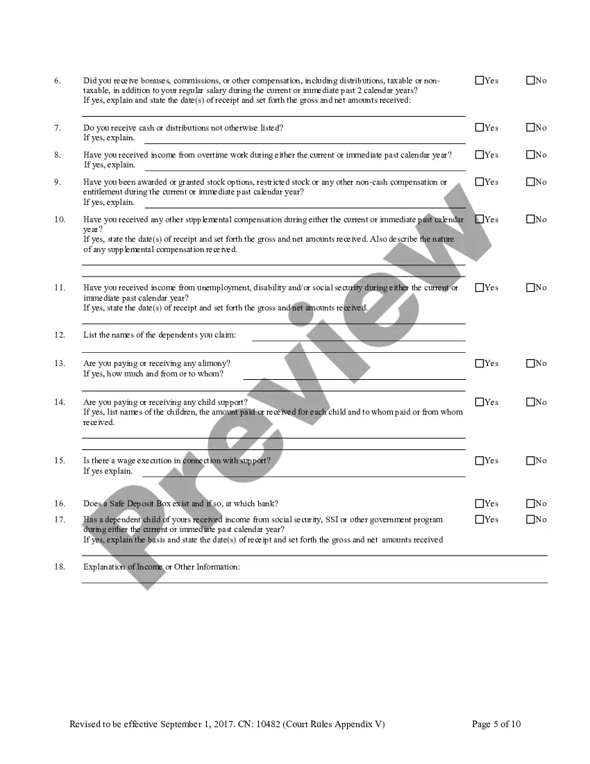 Preview Family Part Case Information Statement