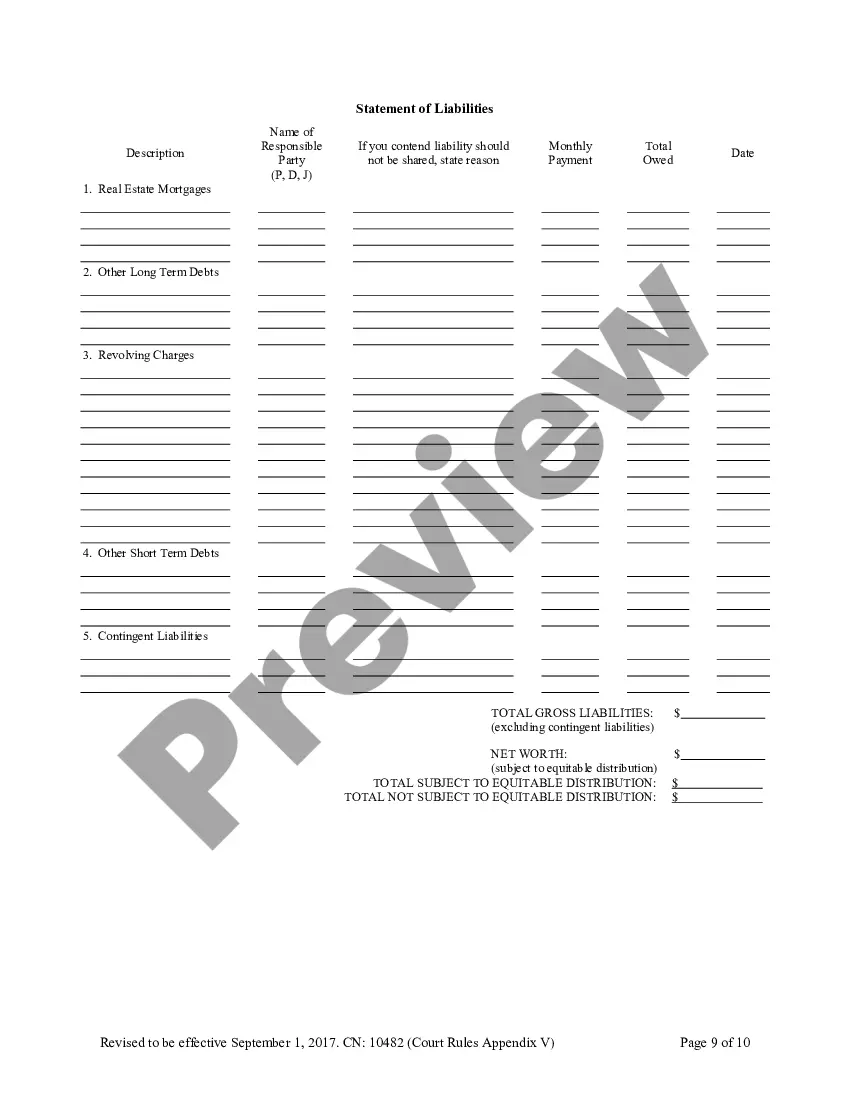Preview Family Part Case Information Statement