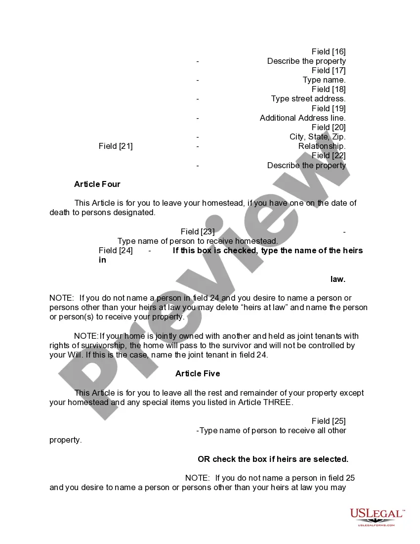Preview Mutual Wills containing Last Will and Testaments for Man and Woman living together not Married with No Children