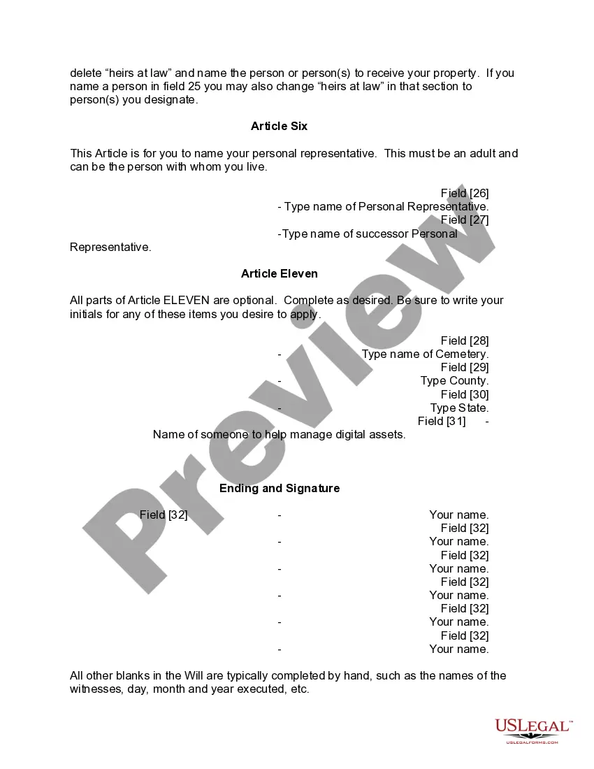 Preview Mutual Wills containing Last Will and Testaments for Man and Woman living together not Married with No Children