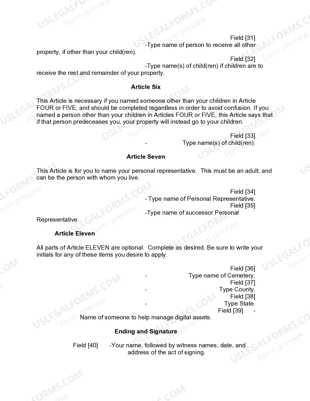 Preview Mutual Wills Package of Last Wills and Testaments for Man and Woman living together not Married with Adult Children