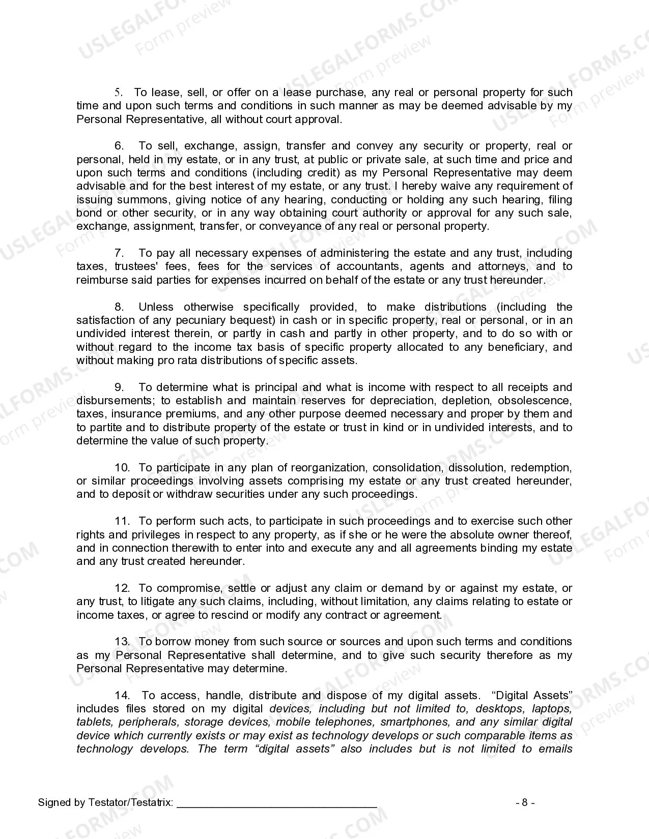 Preview Mutual Wills Package of Last Wills and Testaments for Man and Woman living together not Married with Adult Children