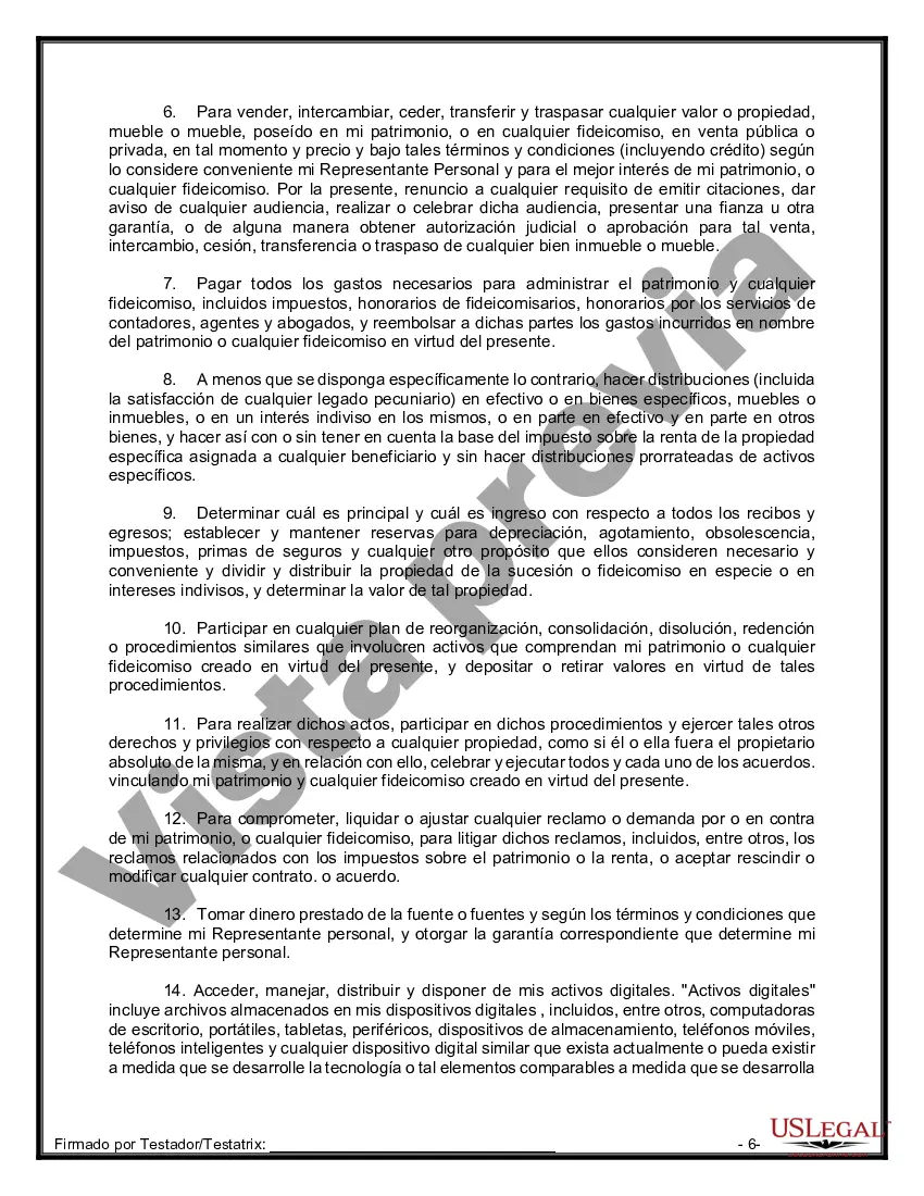 Preview Testamentos Mutuos o Últimas Voluntades y Testamentos para Personas Solteras que conviven con Hijos Menores