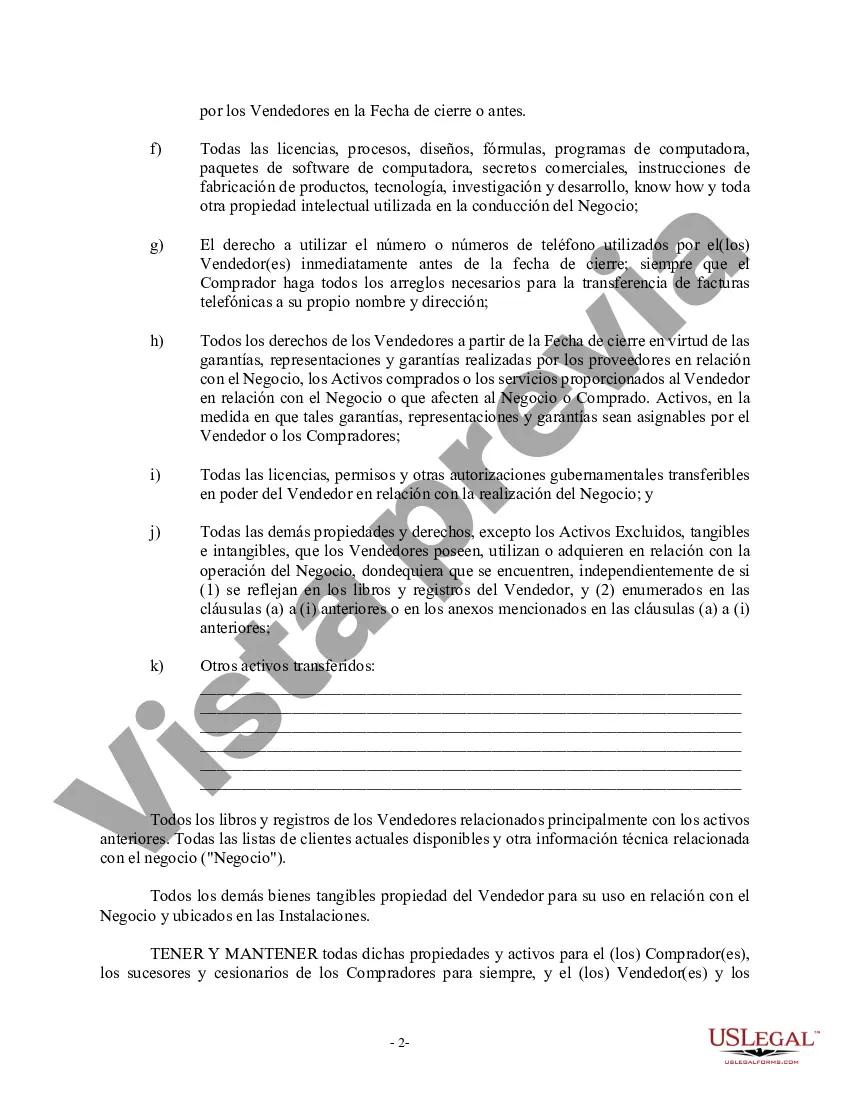 Preview Factura de venta en relación con la venta del negocio por parte del vendedor individual o corporativo