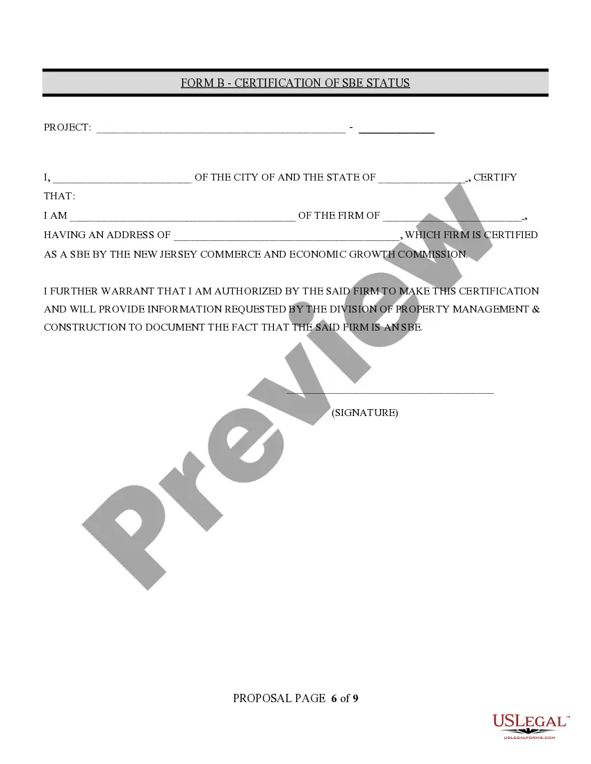 Get Informal Bid Proposal Form Preview Informal Bid Proposal Form