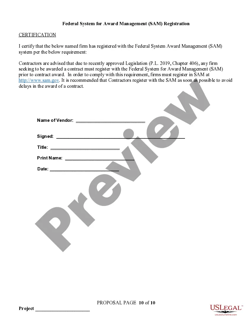 Get Informal Bid Proposal Form Preview Informal Bid Proposal Form