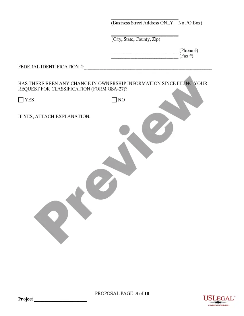 Get Informal Bid Proposal Form Preview Informal Bid Proposal Form