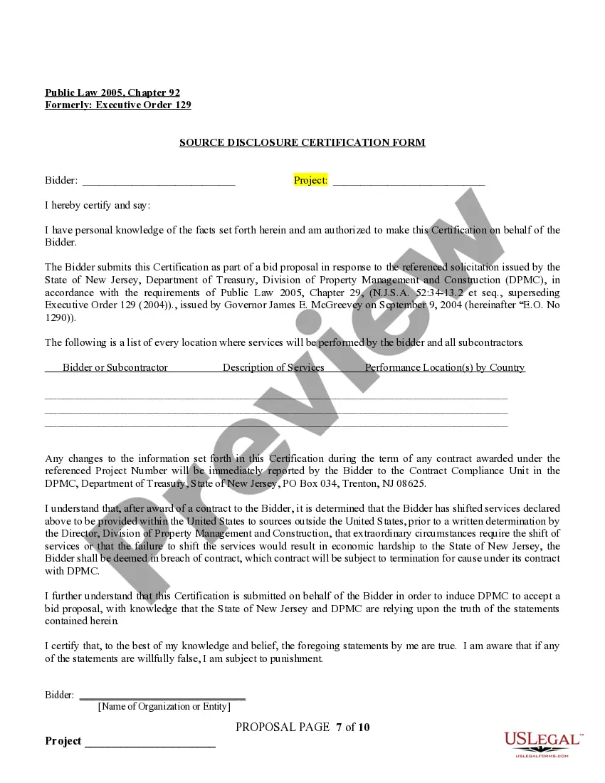 Get Informal Bid Proposal Form Preview Informal Bid Proposal Form