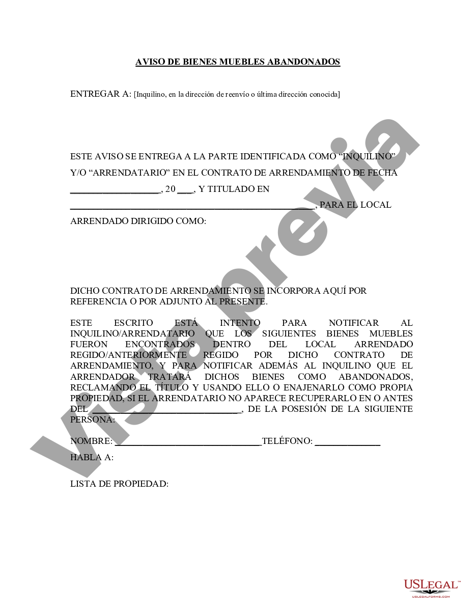 Jersey City New Jersey Carta Del Propietario Al Inquilino Como Aviso De Propiedad Personal 0199