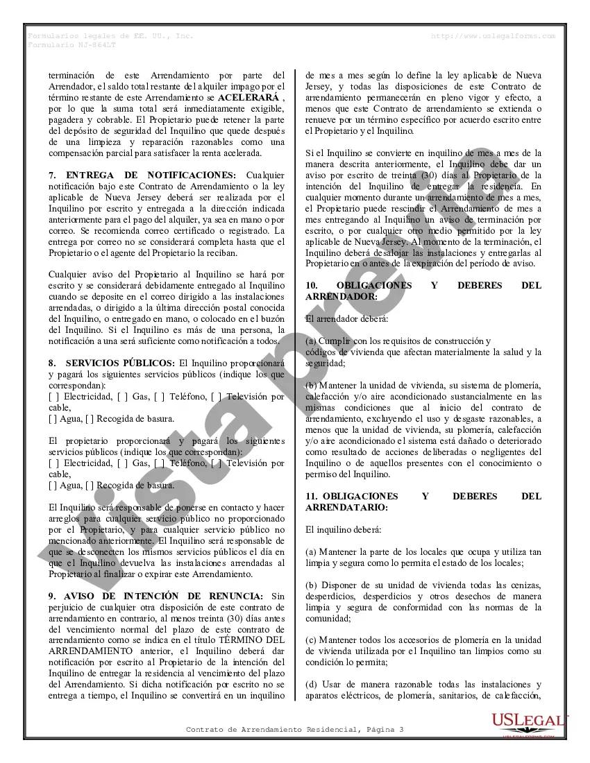 Preview Contrato de arrendamiento de alquiler residencial