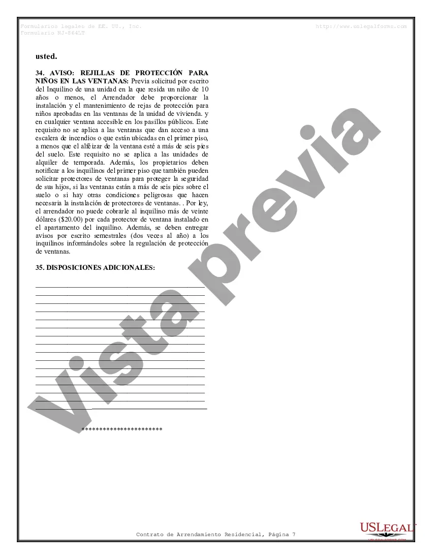 Preview Contrato de arrendamiento de alquiler residencial