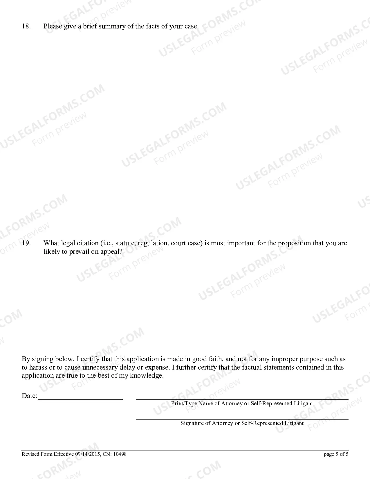 Preview Application for Permission to File Emergent Motion