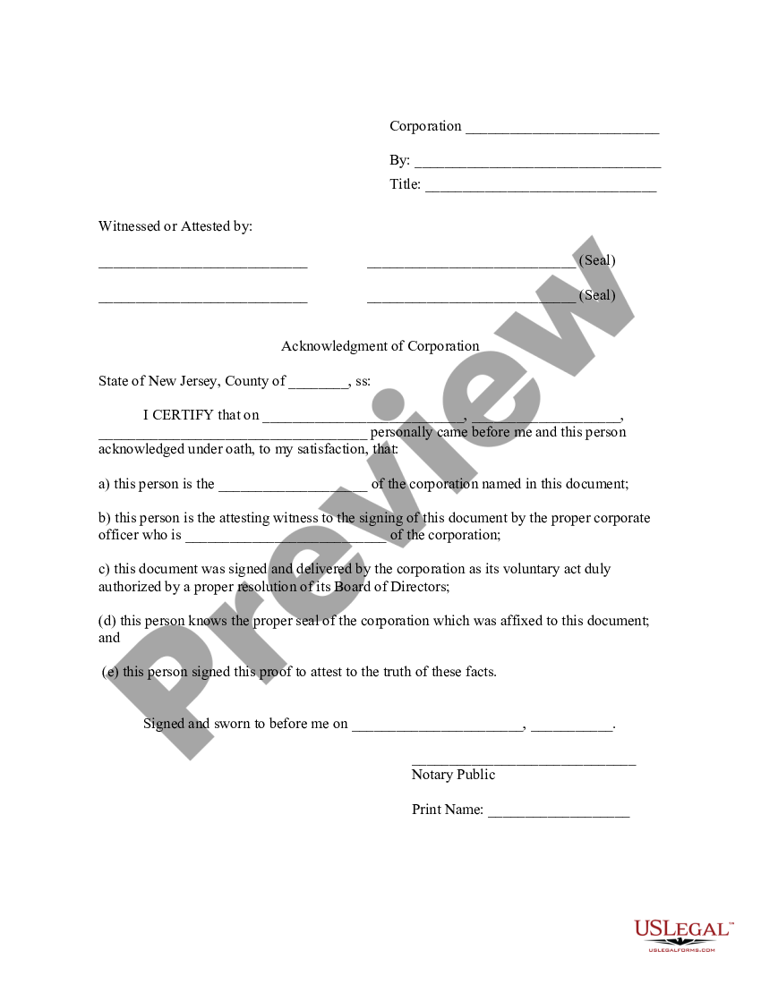 New Jersey Bill Of Sale Form Us Legal Forms 9178