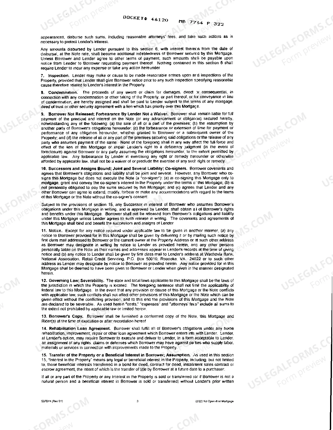 Preview Open End Mortgage