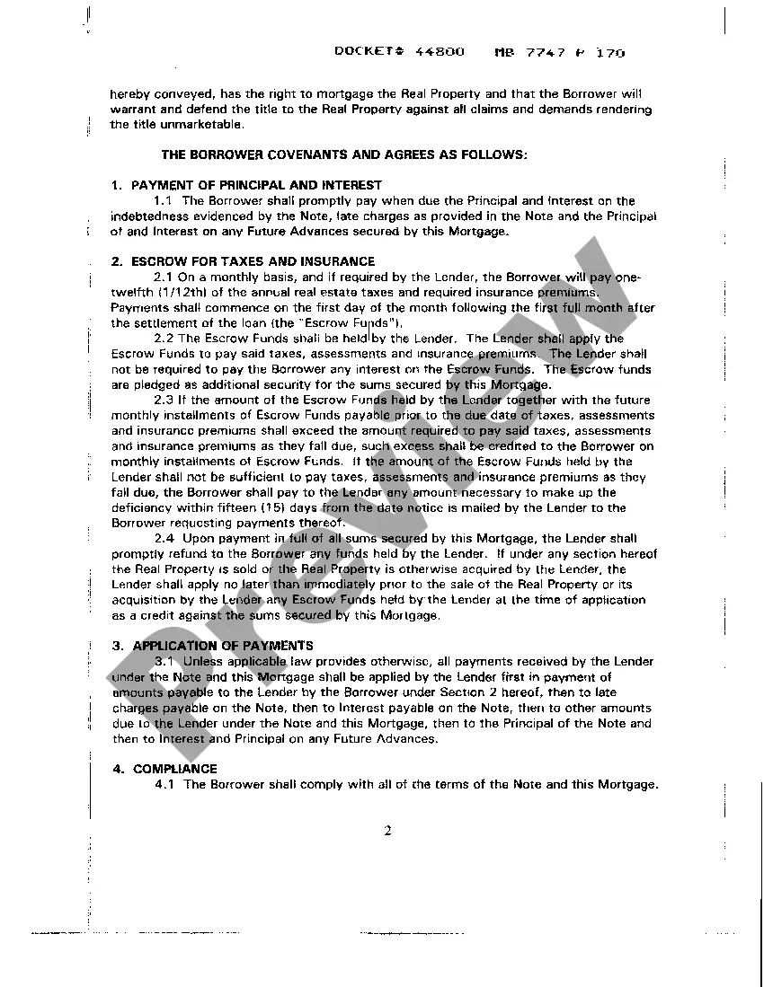 Preview A01 Mortgage and Security Agreement - part 1