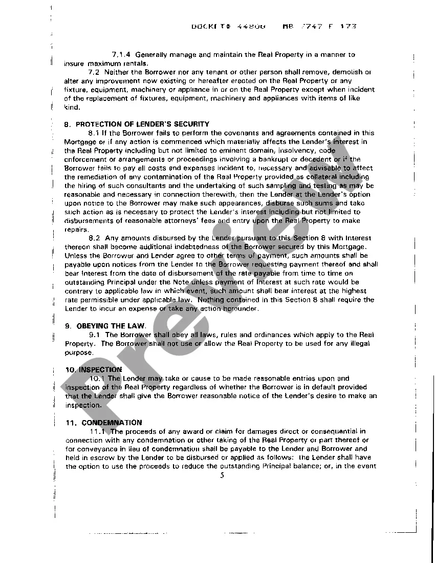 Preview A01 Mortgage and Security Agreement - part 1