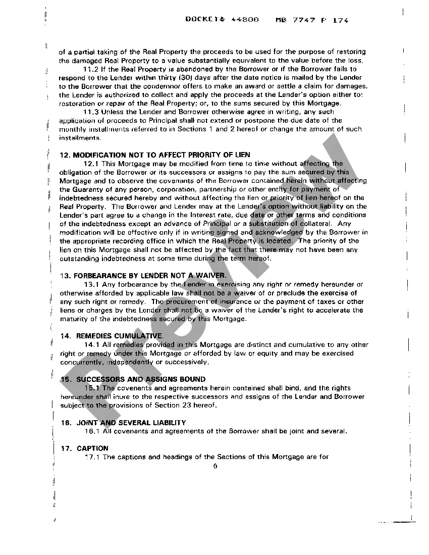 Preview A01 Mortgage and Security Agreement - part 1