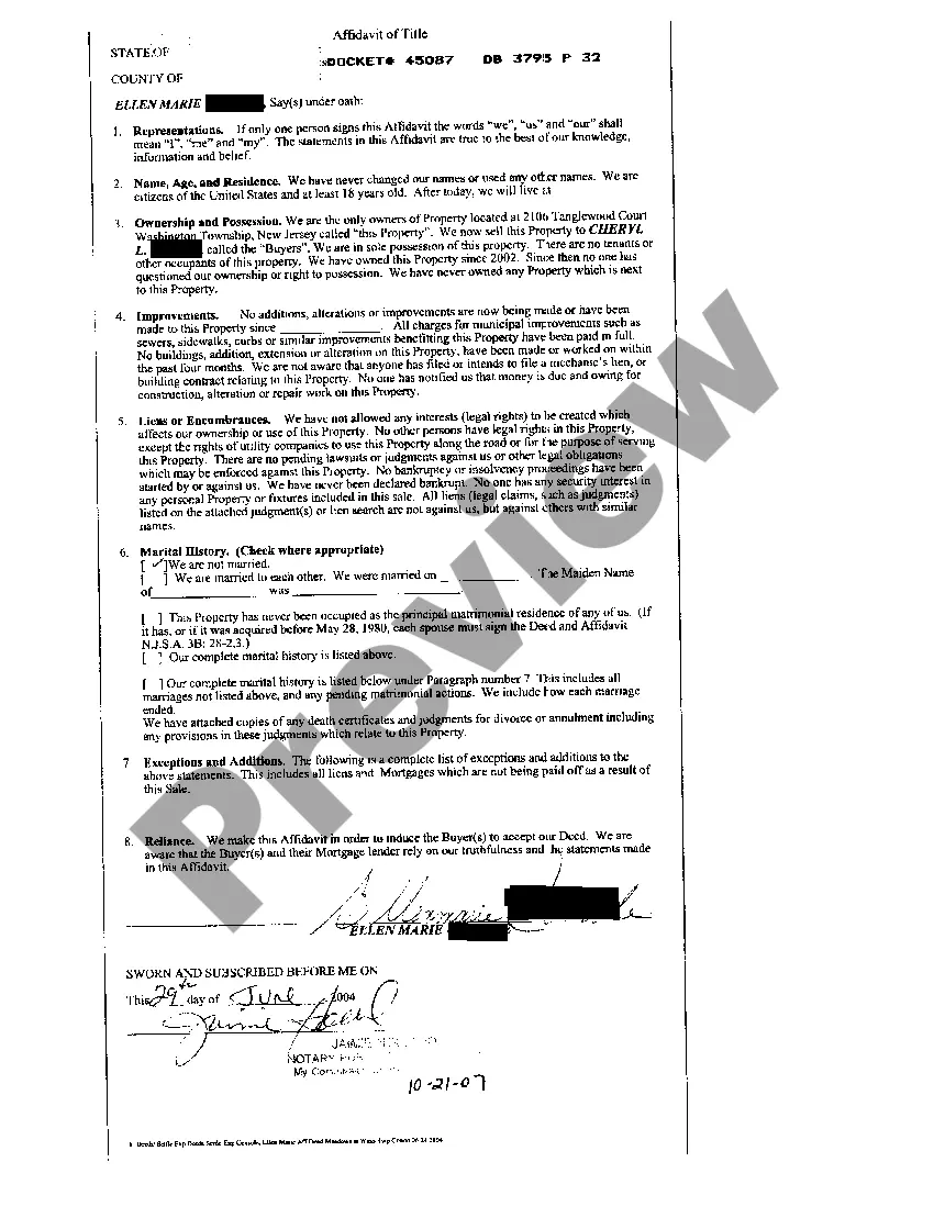 Preview Deed Between Two Individuals