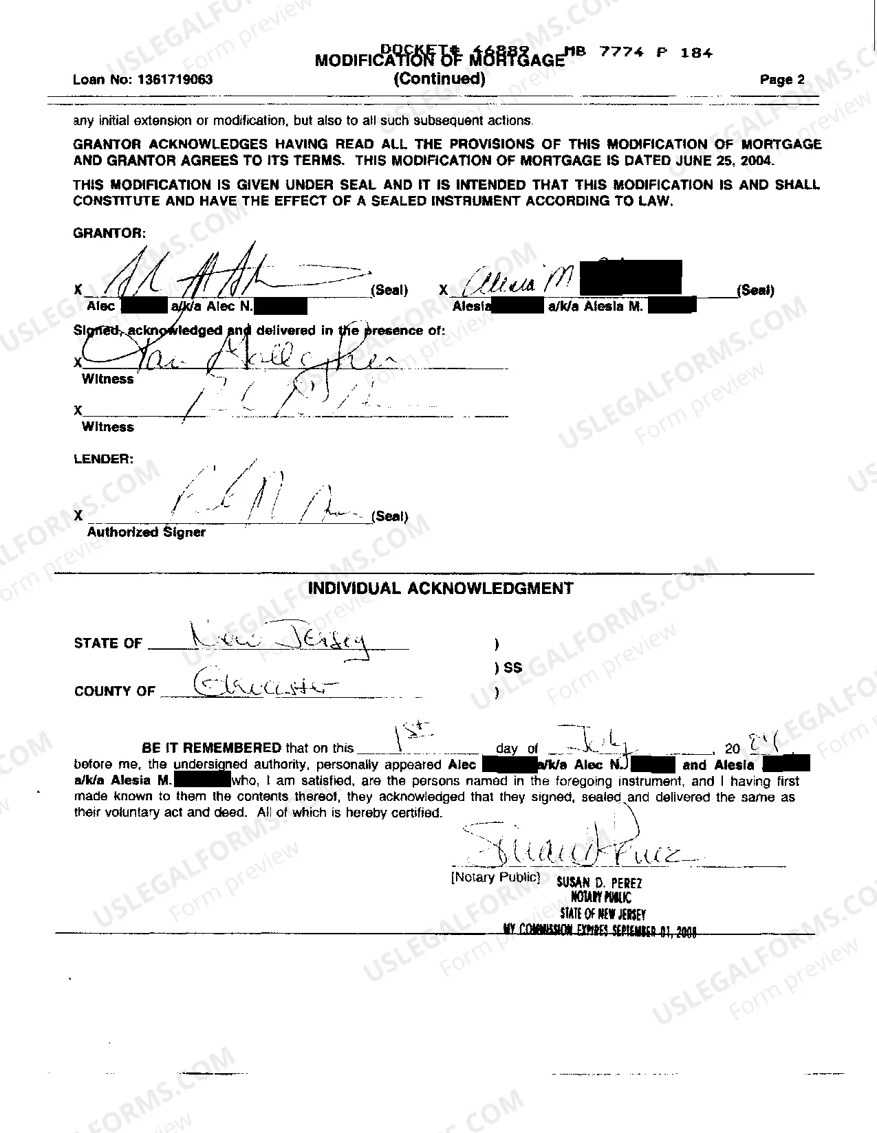 Preview Modification Of Mortgage