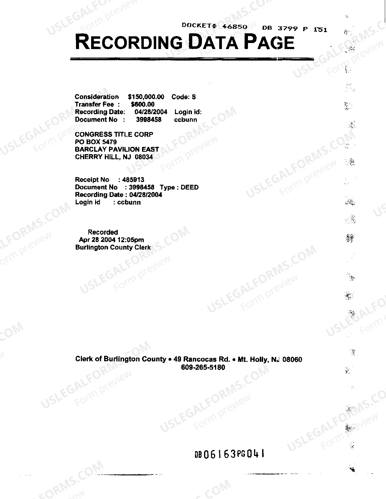 Preview Deed Between Limited Partnership and LLC