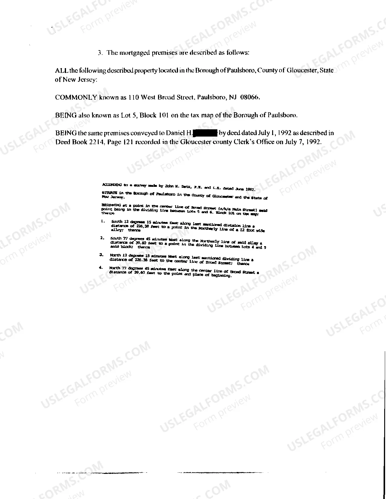 Preview Notice Of Lis Pendens regarding Foreclosure action