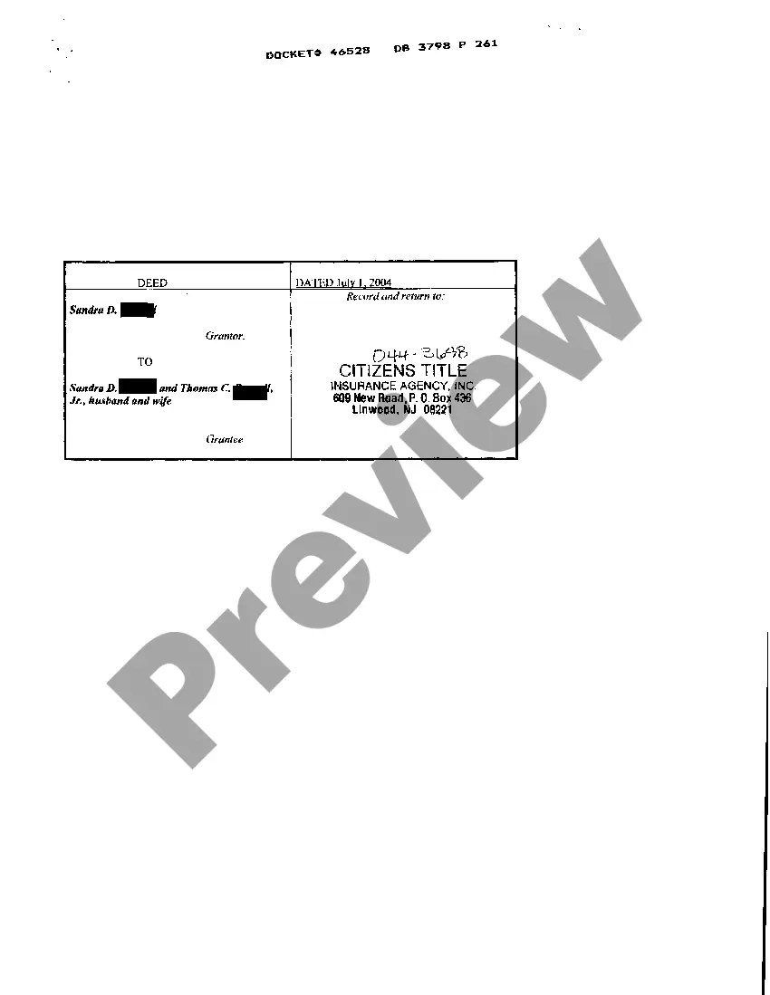 Get Deed Between Individual and Married Couple with Affidavit of Consideration or Exemption Preview Deed Between Individual and Married Couple with Affidavit of Consideration or Exemption