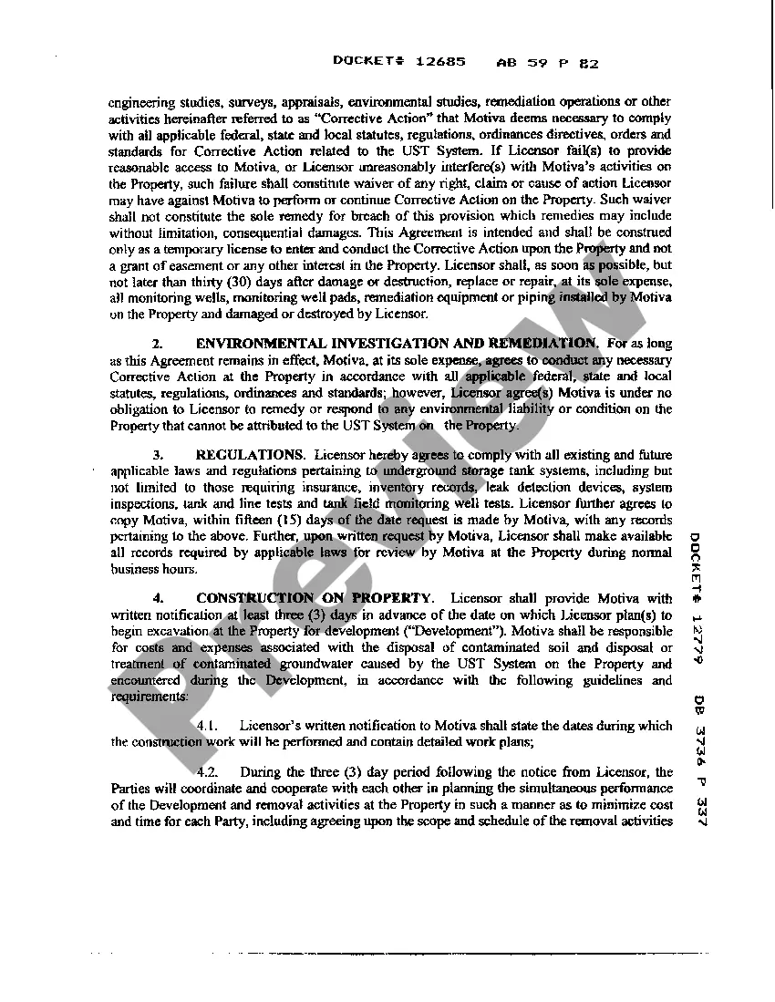 Preview Assignment of Lease Termination and Access Agreement