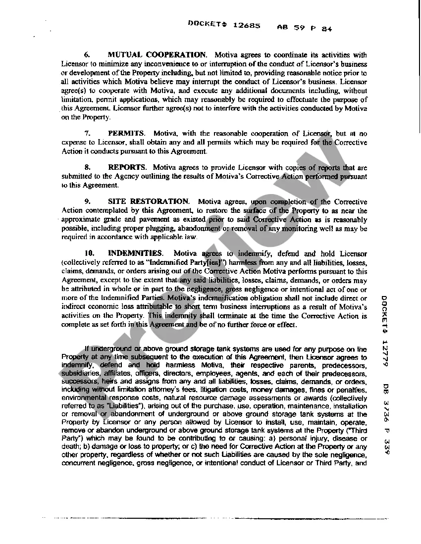 Preview Assignment of Lease Termination and Access Agreement