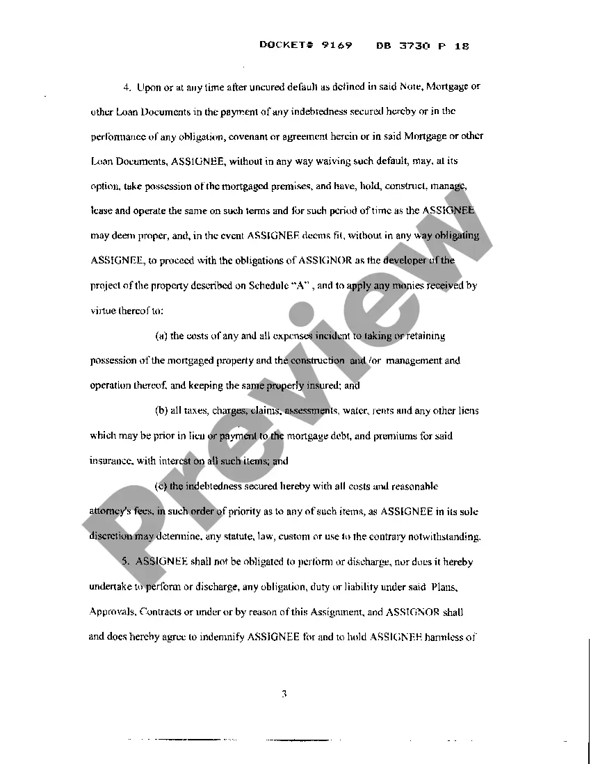 Preview Assignment of Seller's Interest In Agreements Of Sale Building Plans