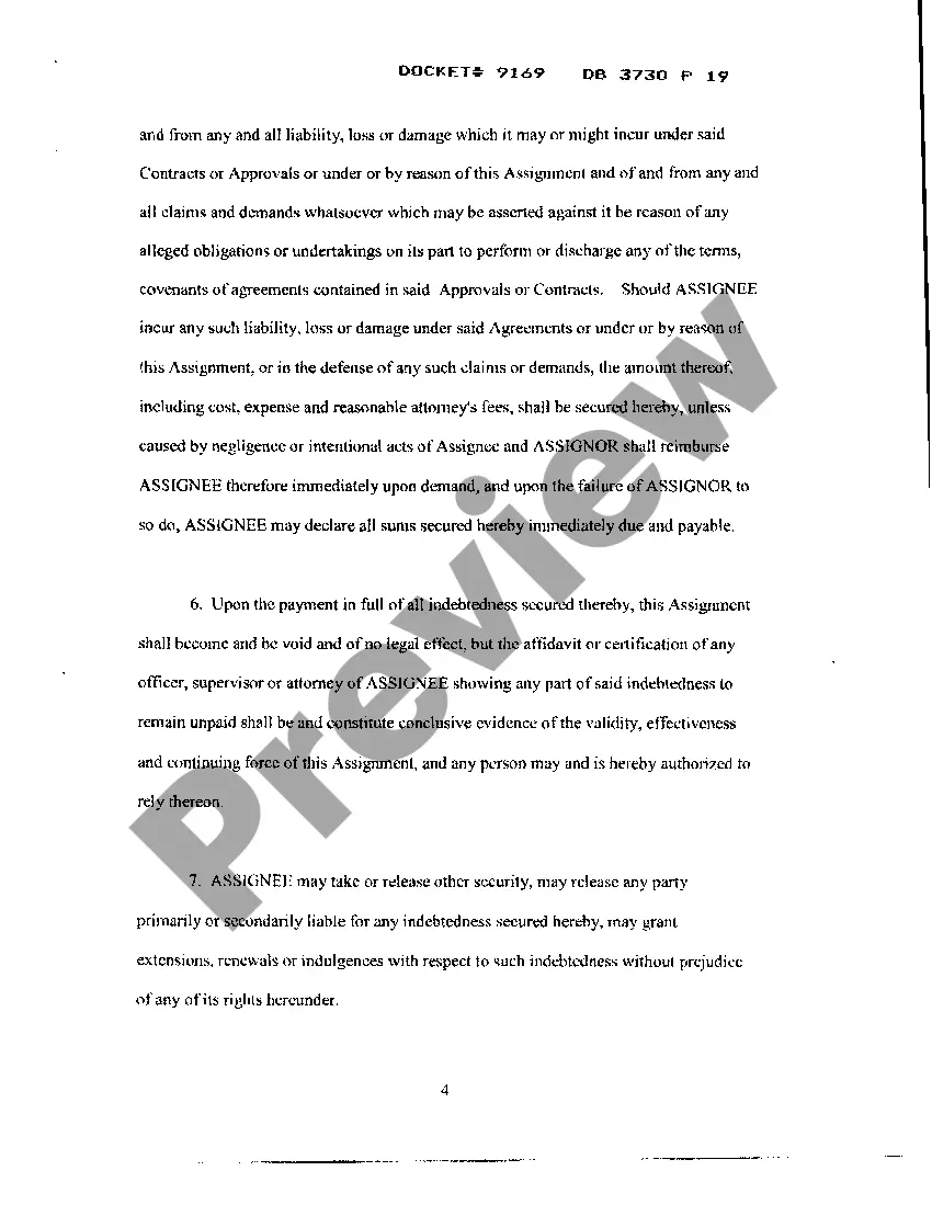 Preview Assignment of Seller's Interest In Agreements Of Sale Building Plans