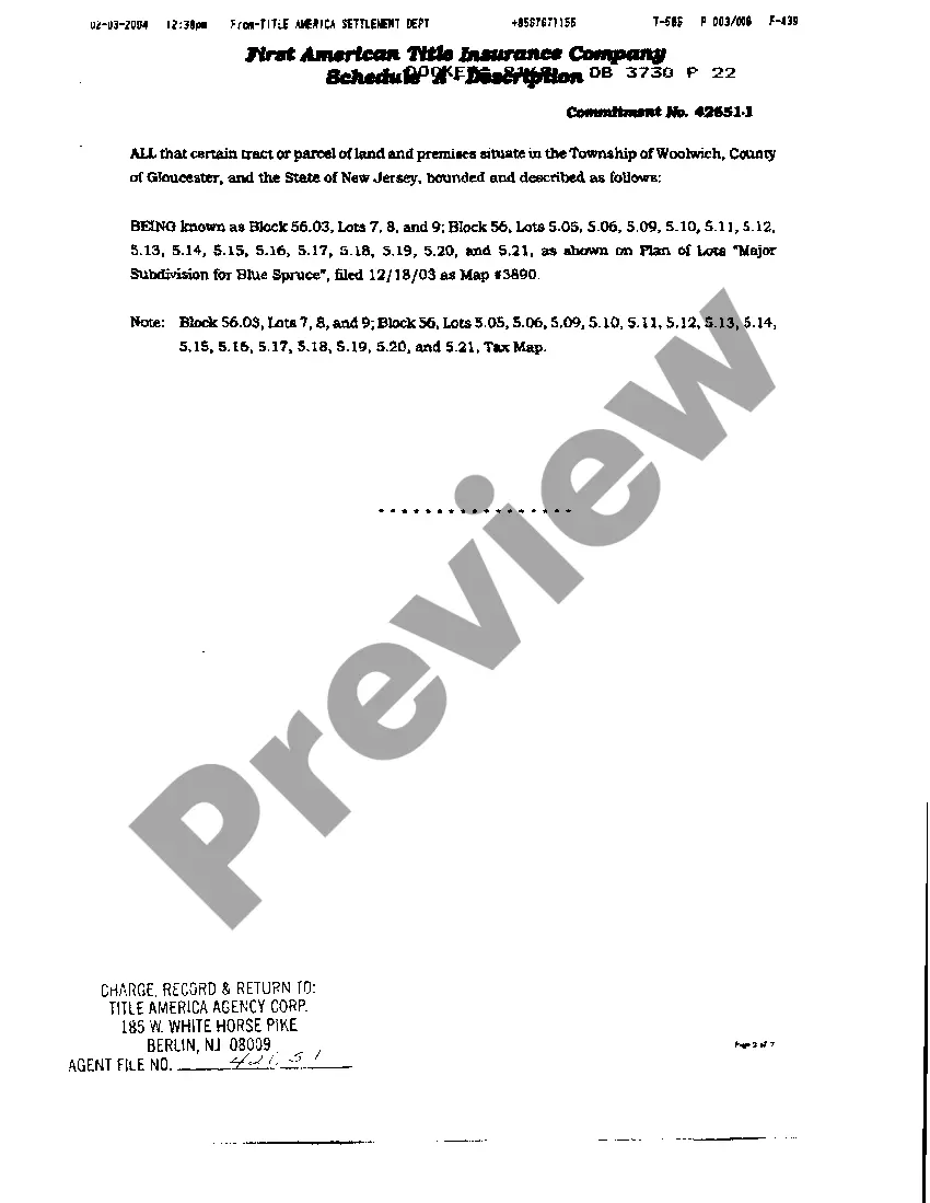 Preview Assignment of Seller's Interest In Agreements Of Sale Building Plans