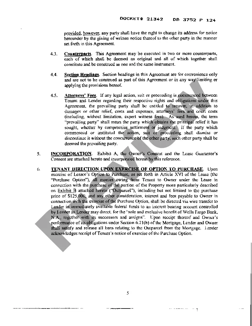 Preview A01 Subordination Agreement and Estoppel, Nondisturbance and Attornment Agreement - part 1