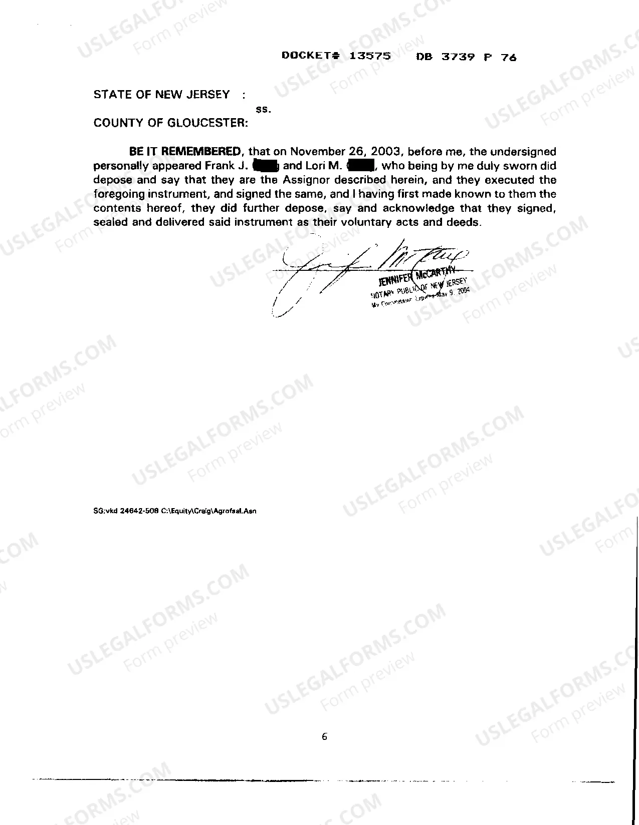 Preview Assignment Of Borrower's Interest In Agreement Of Sale