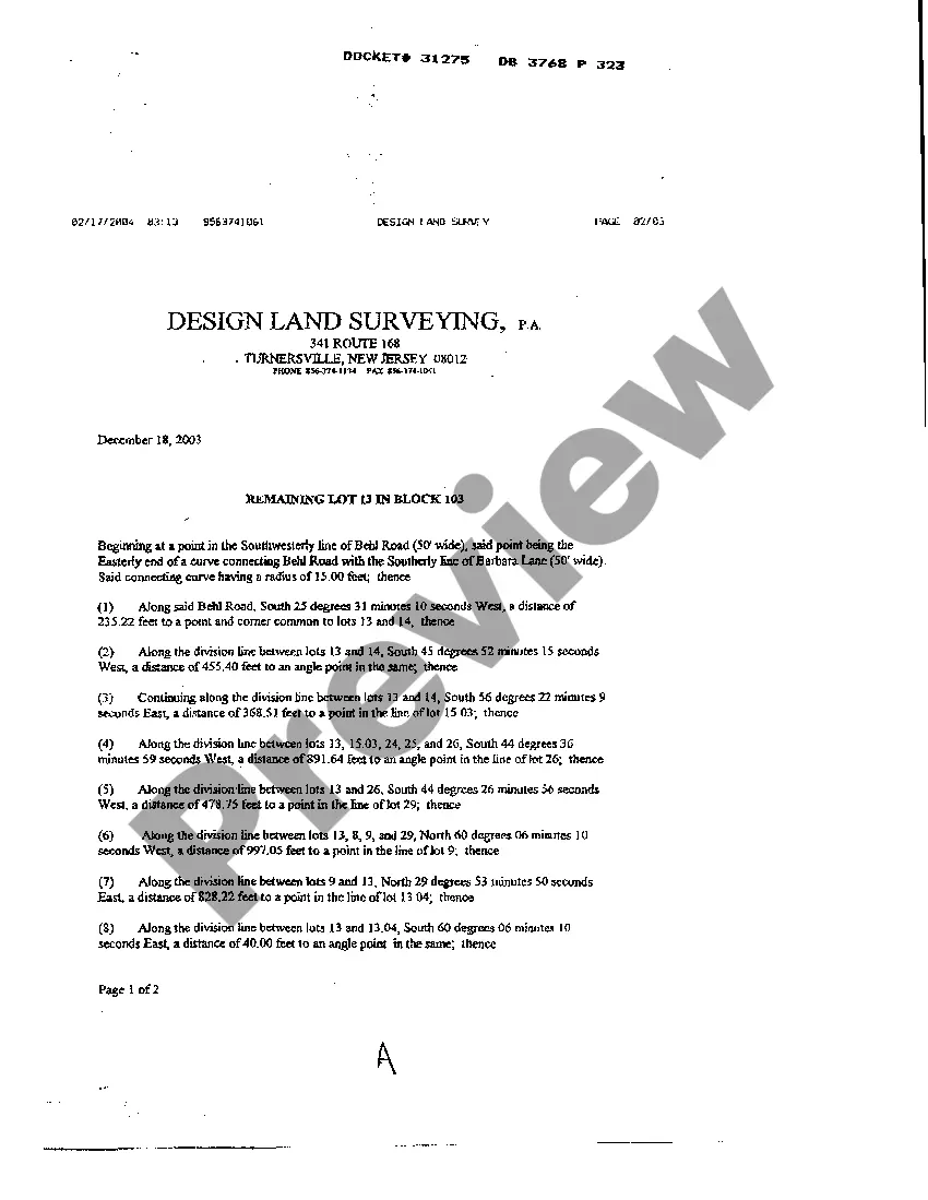 Preview Agreement Fixing Boundary Line