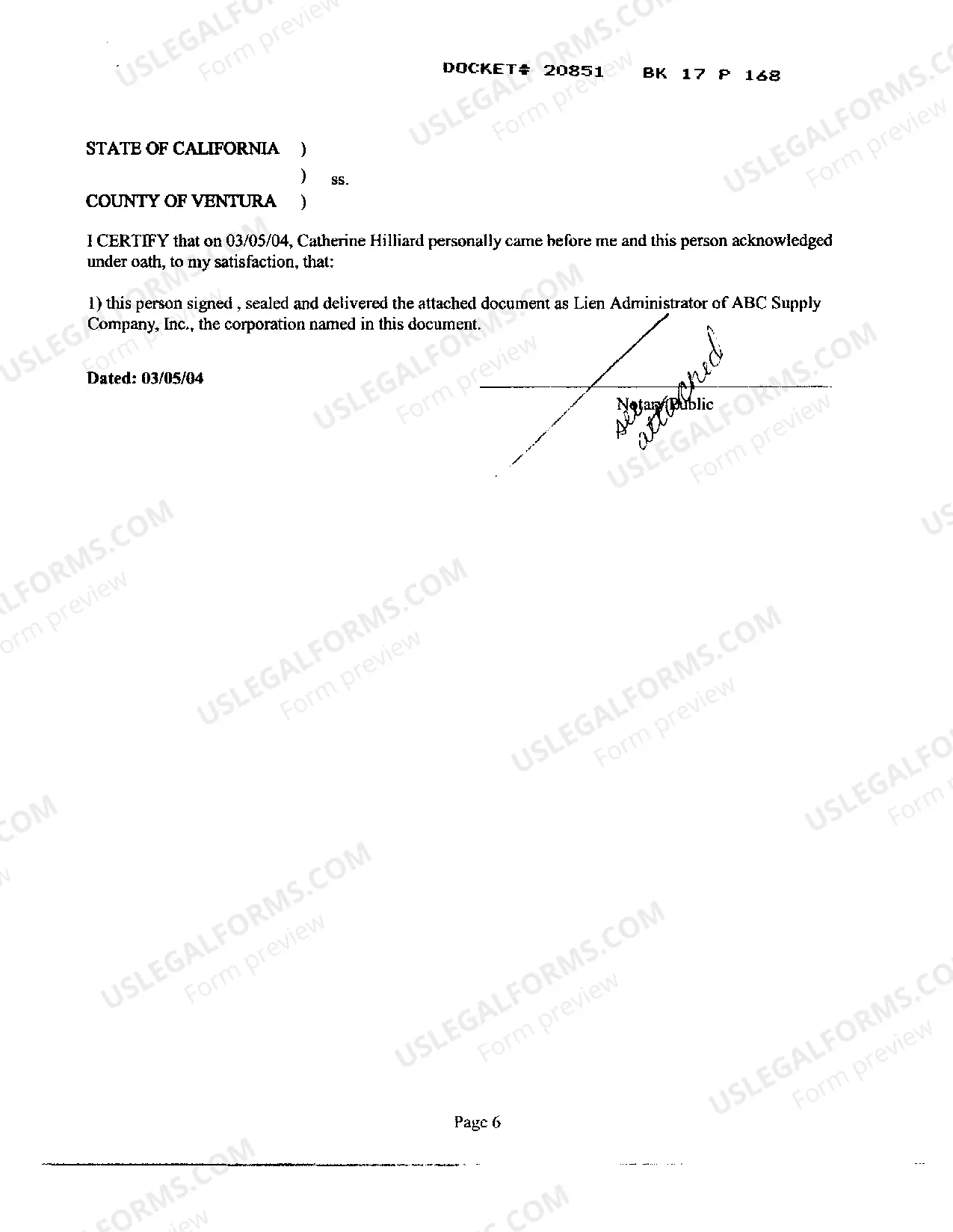 Preview Construction Lien Form