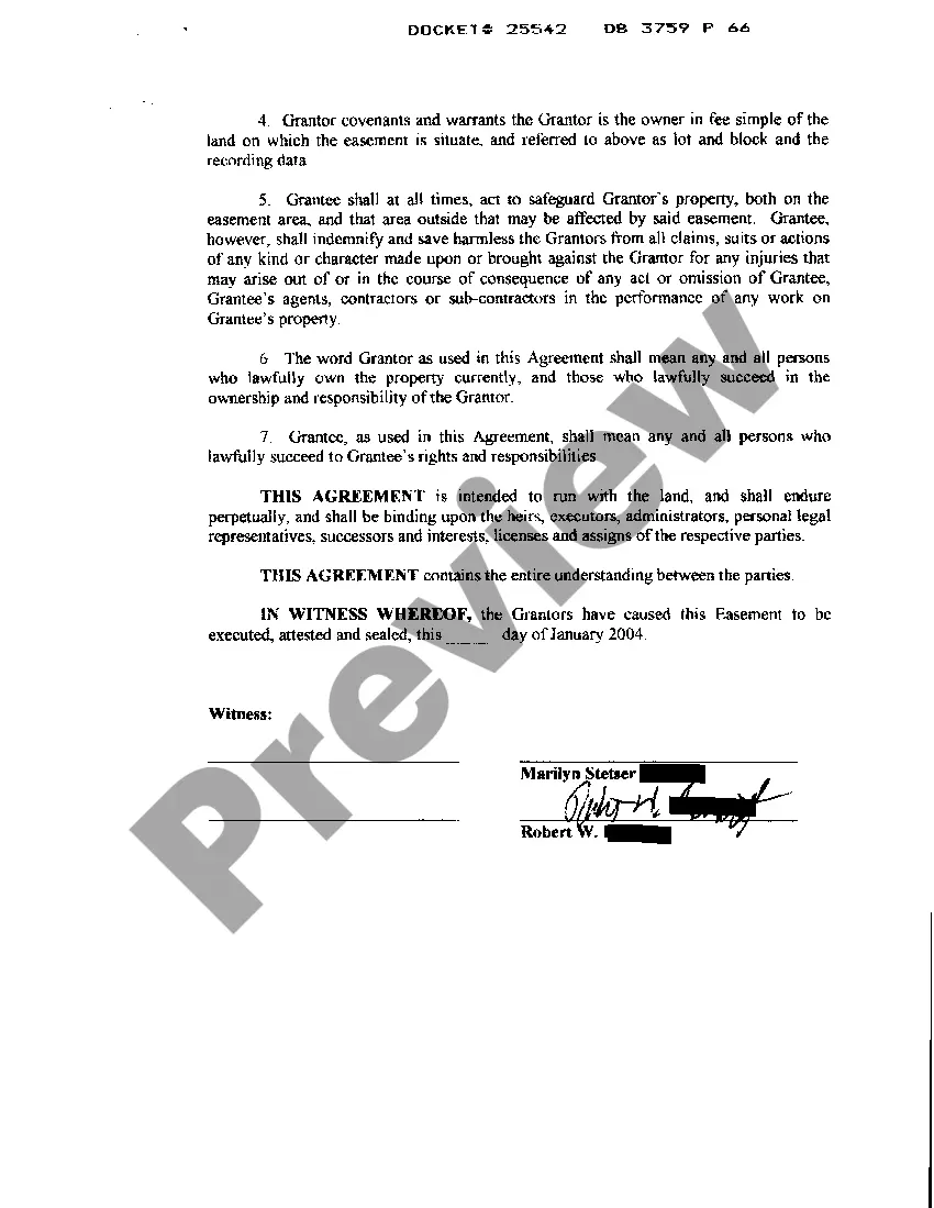 Preview Driveway Agreement Easement regarding Driveway for Ingress and Egress