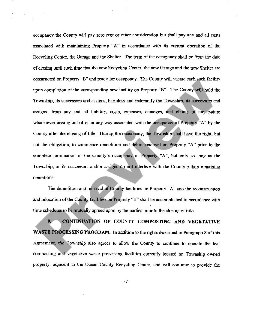 Preview Property Exchange Agreement