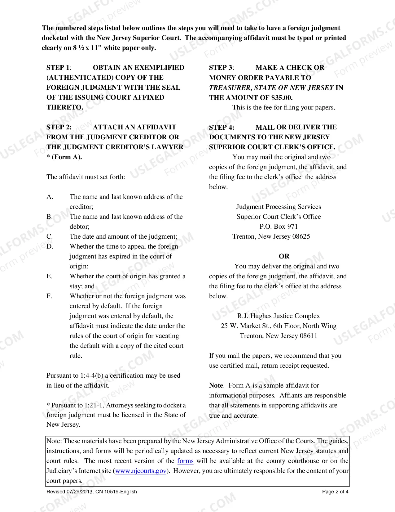 Preview How To File A Judgment Obtained From A Foreign Jurisdiction