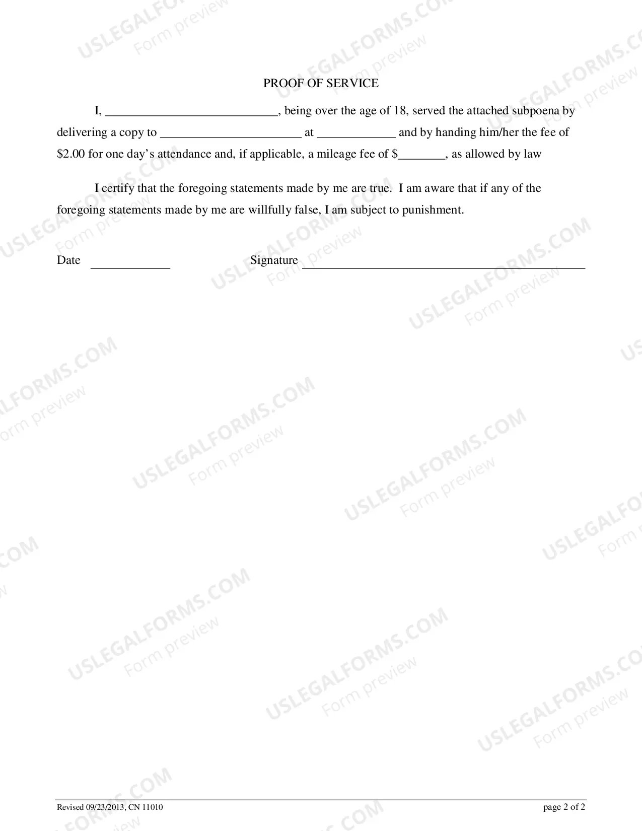 Preview Subpoena Duces Tecum (For Use When Records Are Needed)