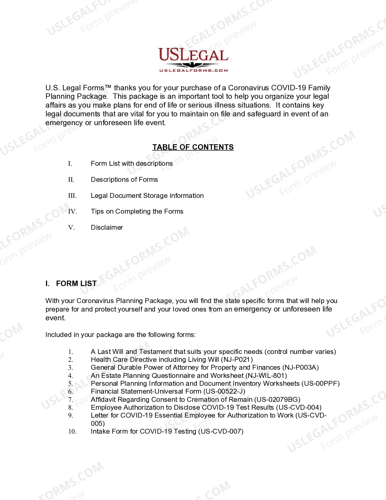 Preview New Jersey Coronavirus COVID-19 Family Planning Package