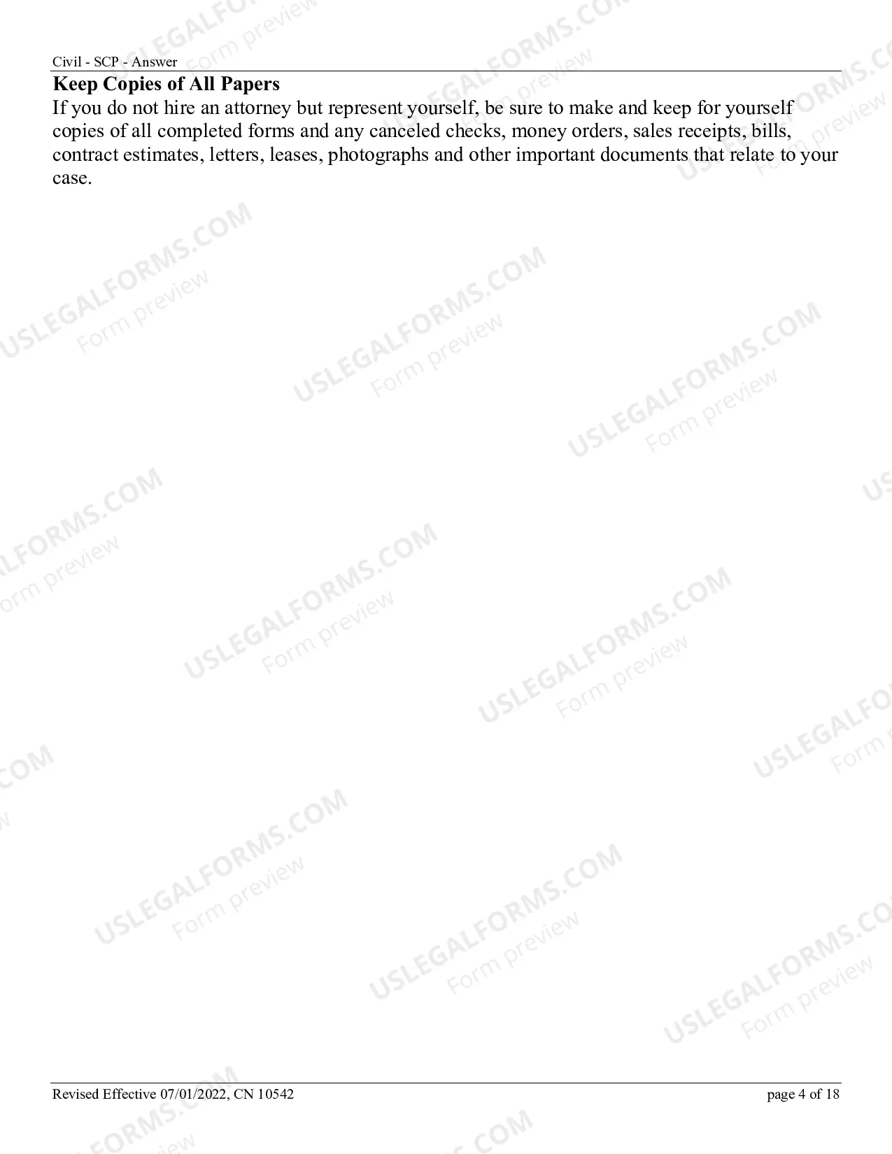Preview How to Answer a Complaint in the Special Civil Part