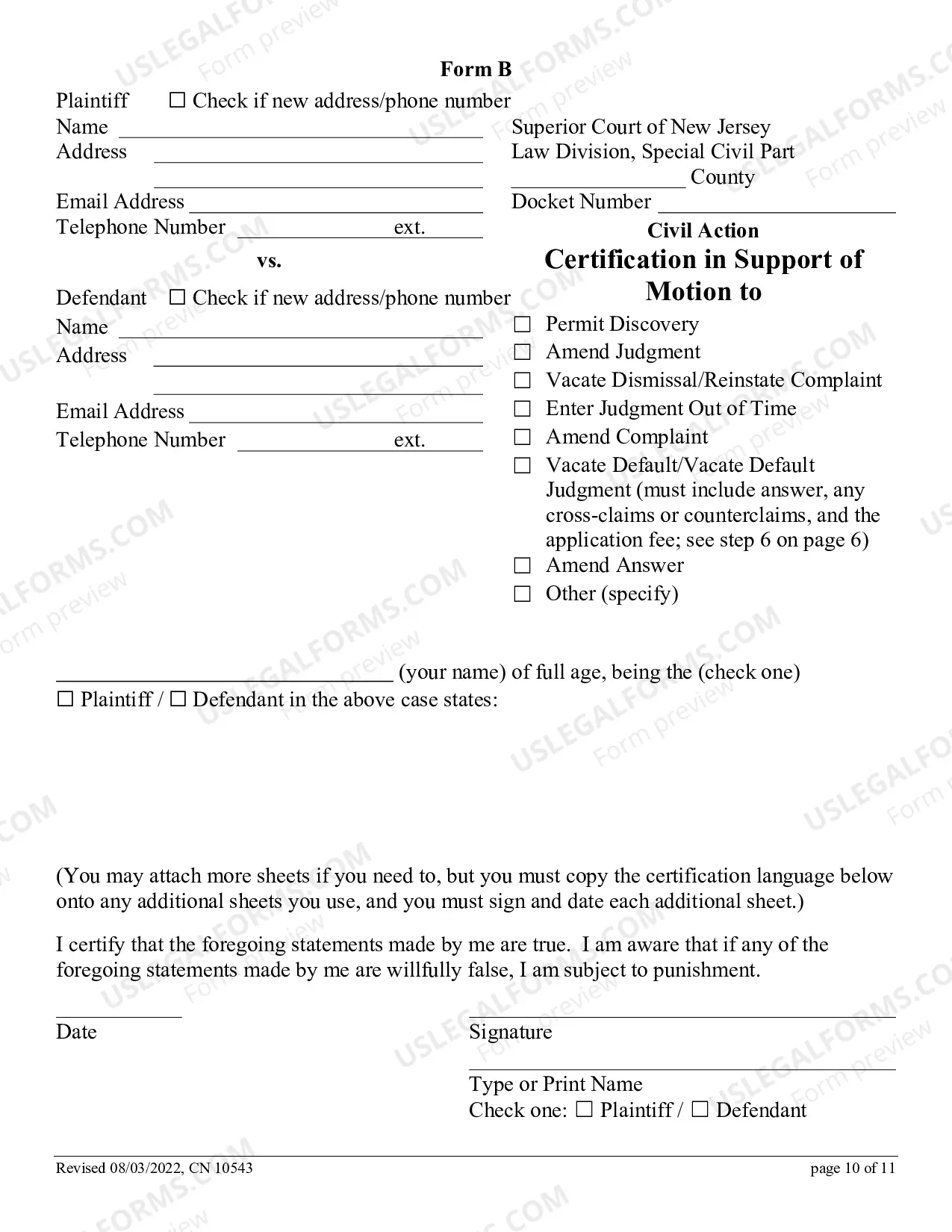 Preview How To File A Motion In The Special Civil Part