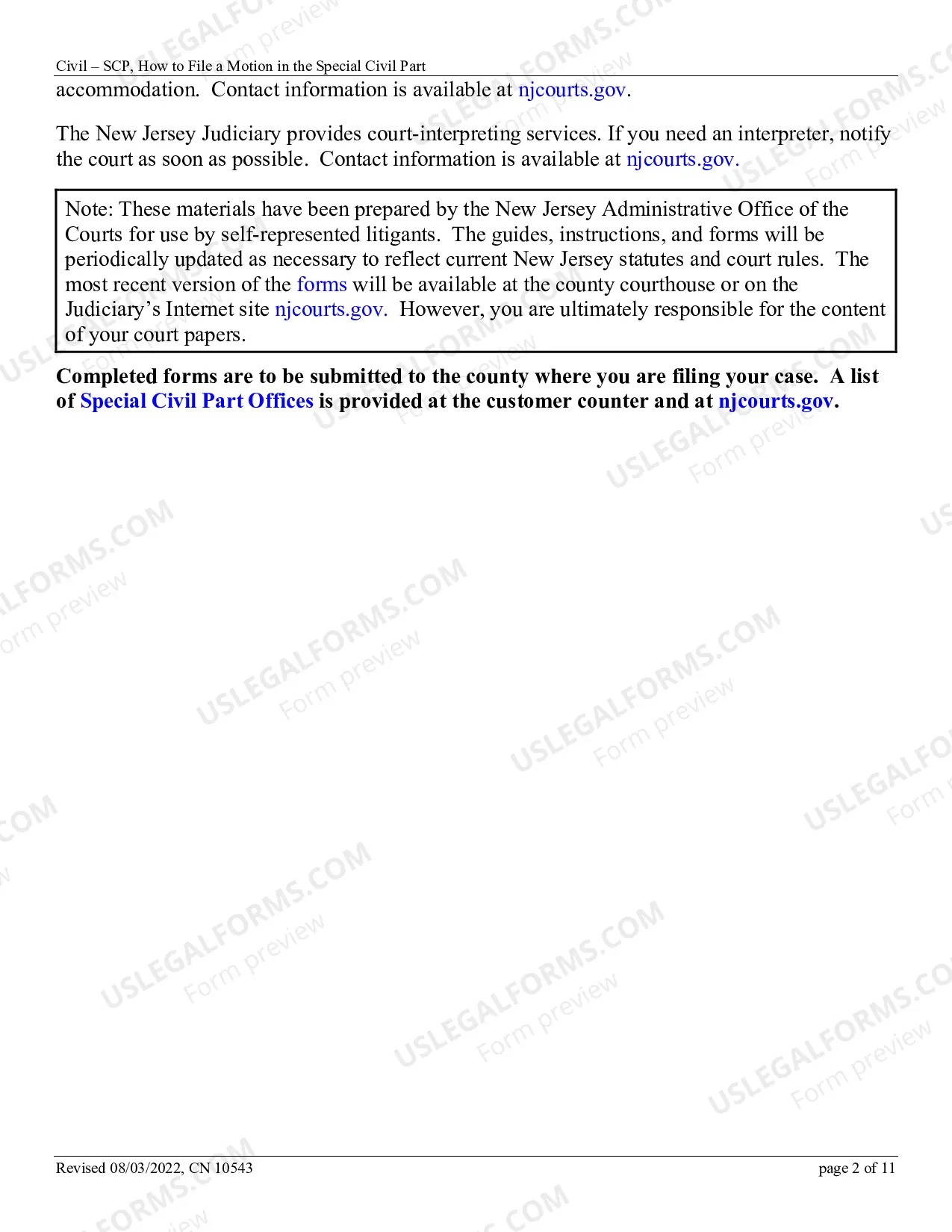 Preview How To File A Motion In The Special Civil Part