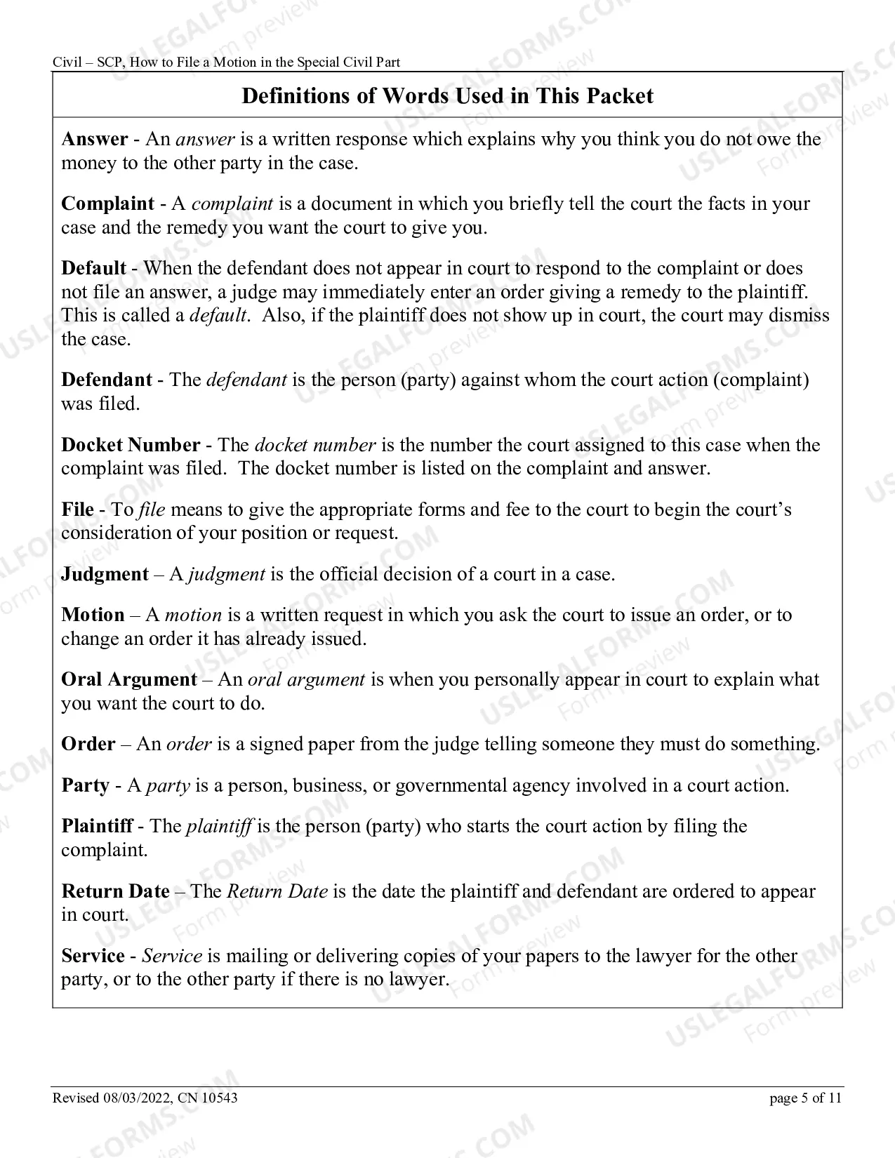 Preview How To File A Motion In The Special Civil Part