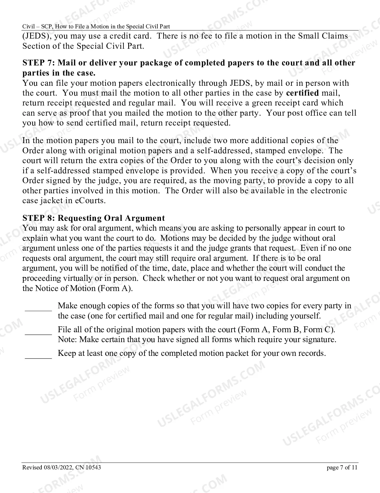 Preview How To File A Motion In The Special Civil Part